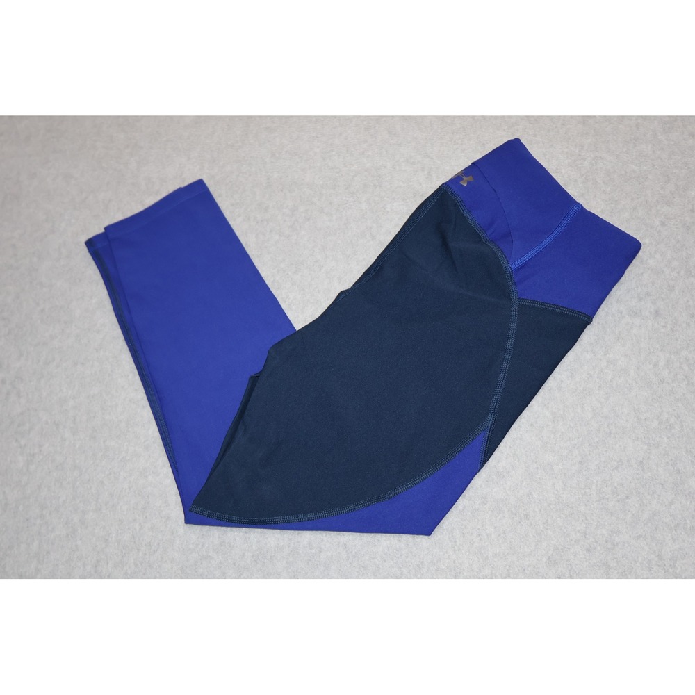 Under Armour Leggings Pants Capris Women Medium Fitted Colorblock Cropped Gym